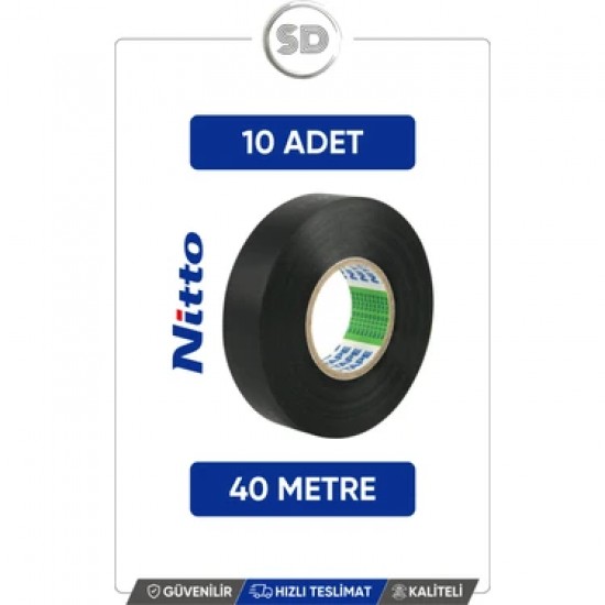 Nitro siyah bant 40 mt 10'lu paket