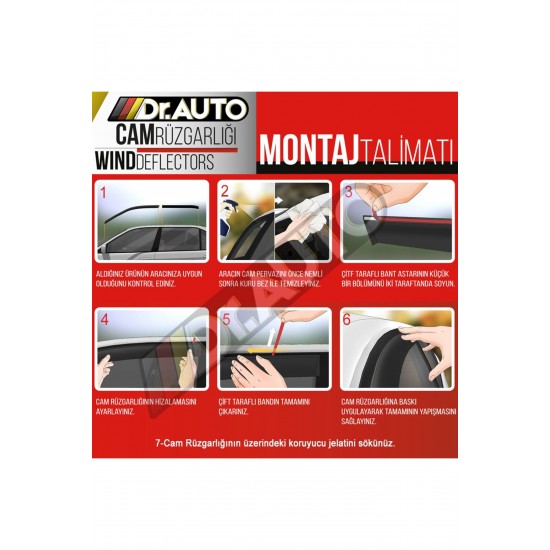 Ford Transit Custom 2023 ve Sonrası Cam Rüzgarlığı 2li