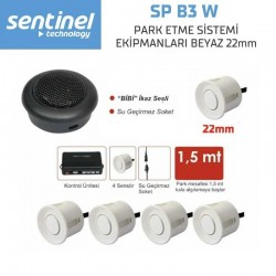 Sentinel Park Sensörü Ses İkazlı  Sp-B3-W Beyaz 22 mm 
