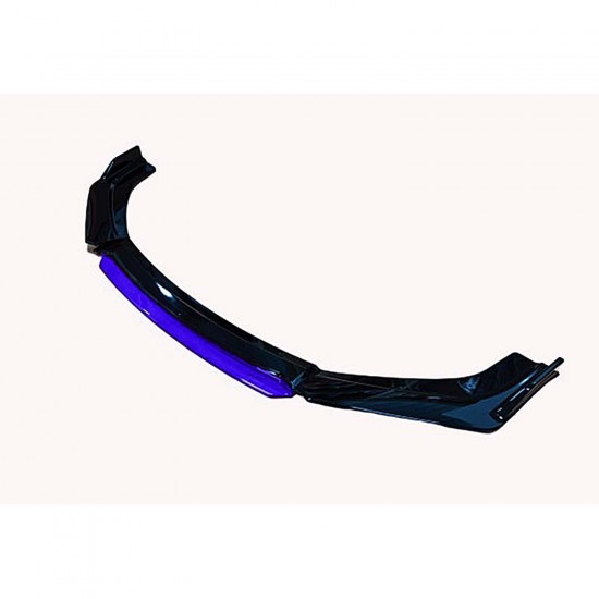 Universal 4 Parça Flaplı Ön Lip Piano Black Mavi