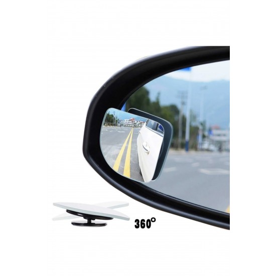 Köşeli Kör Nokta Aynası - Çerçevesiz 360 Derece