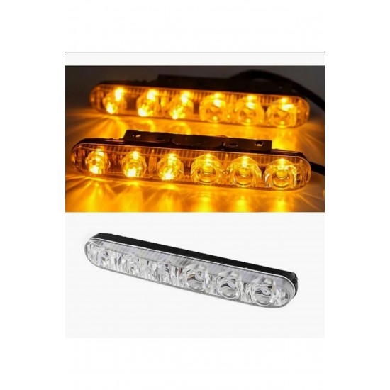 6 Ledli Gündüz Ledi Çift Renk (Sinyalli)