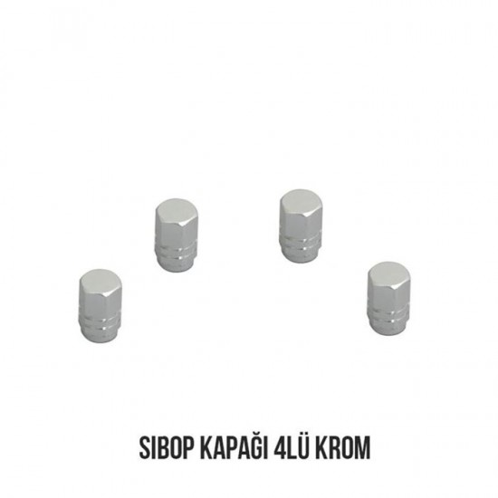 Carub Sibop Kapağı 4Lü Krom Vakum