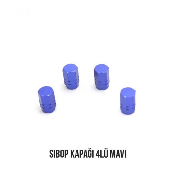 Carub Sibop Kapağı 4Lü Mavi Vakum