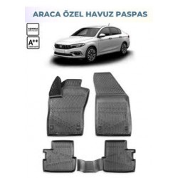 Fiat Egea Tüm Yıllar Araca Özel 3D Havuzlu Paspas Fiat Egea Tüm Yıllar Araca Özel 3D Havuzlu Paspas