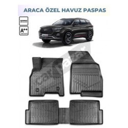 Chery Tiggo 7 Pro 2022- ve Sonrası Araca Özel 3D Havuzlu Paspas Chery Tiggo 7 Pro 2022- ve Sonrası Araca Özel 3D Havuzlu Paspas
