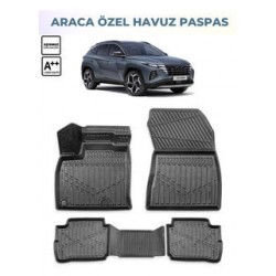 Hyundai Tucson 2021 ve Sonrası Araca Özel 3D Havuzlu Paspas Hyundai Tucson 2021 ve Sonrası Araca Özel 3D Havuzlu Paspas