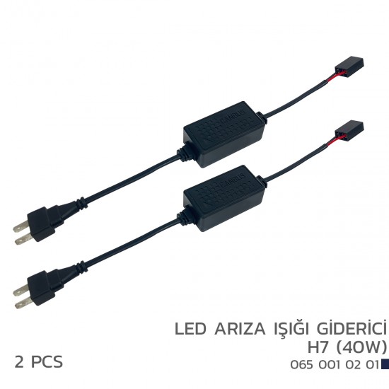 Led Arıza Işıgı Giderici Canbus Aparatı H7 (40w) 2li Paket