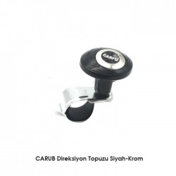 CARUB Direksiyon Topuzu Siyah-Krom