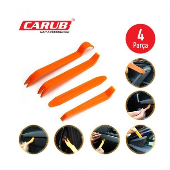 CARUB Oto İç Panel-Teyp Sökme Aparat Seti 4 parça