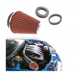 CARUB Hava Filtresi Tuning 2Aparat Krom-Kırmızı