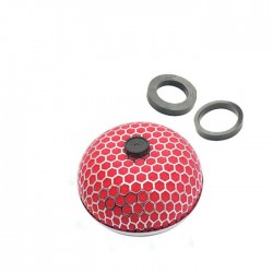 CARUB Hava Filtresi Tunig 2 Aprt Mantar Krom-Kırmızı