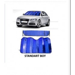 Carub Güneşlik Ön Standart Lüxs Nikel-Mavi Balon