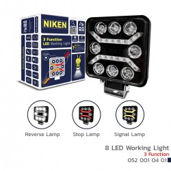 Niken Çalışma Lambası Pro 8 Ledli 3 Fonksiyonlu Kare