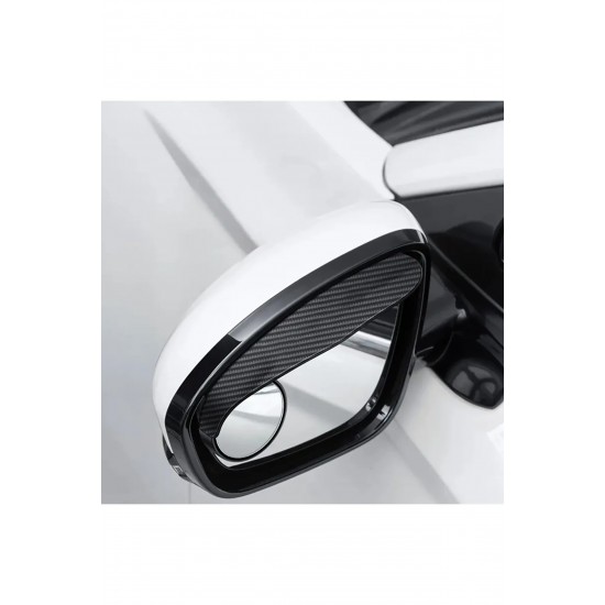 CARUB Ayna Üstü Şapkalı Kör Nokta Geçme Carbon 2'lİ