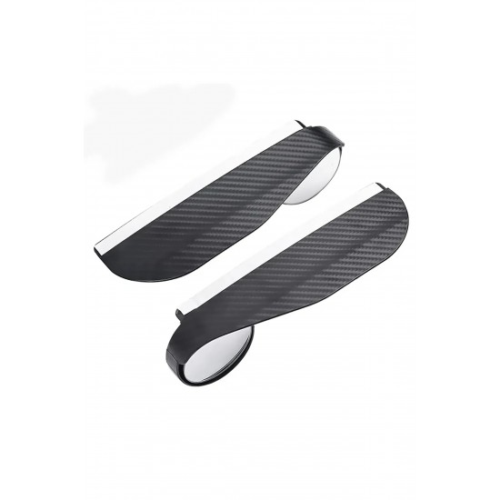 CARUB Ayna Üstü Şapkalı Kör Nokta Geçme Carbon 2'lİ