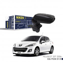 Peugeot 207 2006 ve Sonrası Araca Özel Kol Dayama Siyah