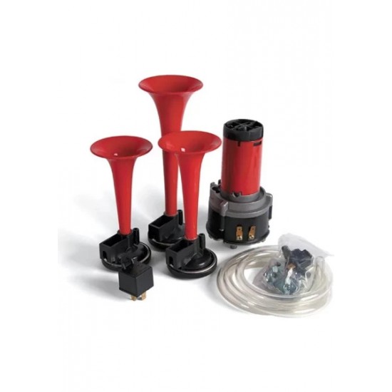 Havalı Korna Üçlü Motorlu 12v