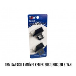 Kapaklı Emniyet Kemer Susturucu Yeni Model Siyah