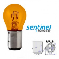 P21/5W BAY15D 12V Çift Duy Şaşı Tırnak AmpulTuruncu 10'lu Paket