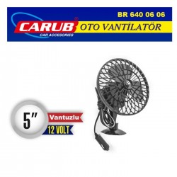 Vantilatör 12V  5 inch Vantuzlu Vakumlu