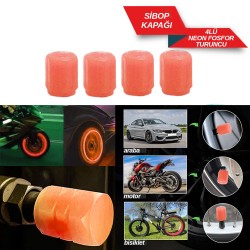 Sibop Kapağı 4'lü Takım Neon Fosfor Turuncu
