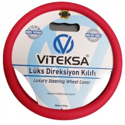 Direksiyon Kılıfı Lüx Kokusuz Sert Silikon Kırmızı