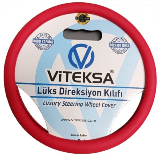 Direksiyon Kılıfı Lüx Kokusuz Sert Silikon Kırmızı