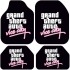 Universal Kaymaz Taban Dijital Baskılı Oto Halı Paspas Takımı 4 Parça GTA Vice City Desen