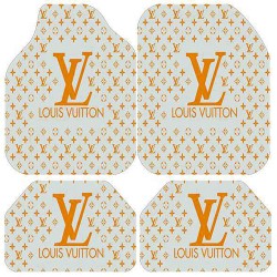 Universal Kaymaz Taban Dijital Baskılı Oto Halı Paspas Takımı 4 Parça Luis Krem Yıldızlı Desen