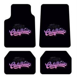 Universal Kaymaz Taban Dijital Baskılı Oto Halı Paspas Takımı 4 Parça California Desen