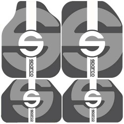 Universal Kaymaz Taban Dijital Baskılı Oto Halı Paspas Takımı 4 Parça Sparco Desen