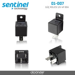 Güç Rolesi 12V 4P 80A Sentinel