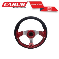 Spor Direksiyon Siyah Kırmızı