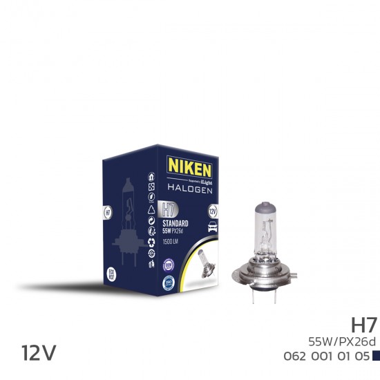 NIKEN 12V H7 55W HALOJEN AMPUL PX26d