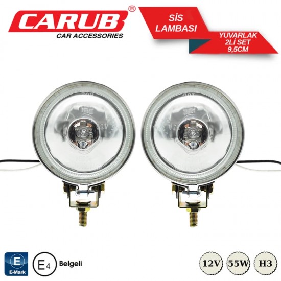 CARUB Sis Lamba12V 9,5cm Oben Yuv Met Beyz EMARK