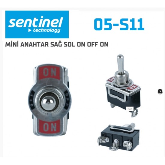 Mini Anahtar Sağ Sol On Off On 05-S11 (1 Adet Fiyatıdır)