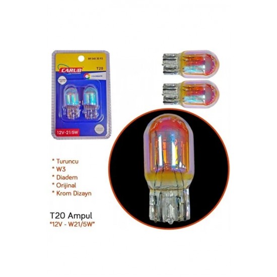 CARUB Ampul Diadem Orange 12V T10 5W ORJ