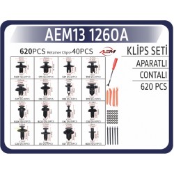 KLIPS SET APARATLI (620 ADET) AEM13 1260A 