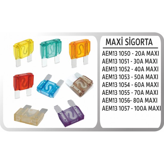 BICAK SIGORTA MAXI 40A AEM13 1052 100LÜ