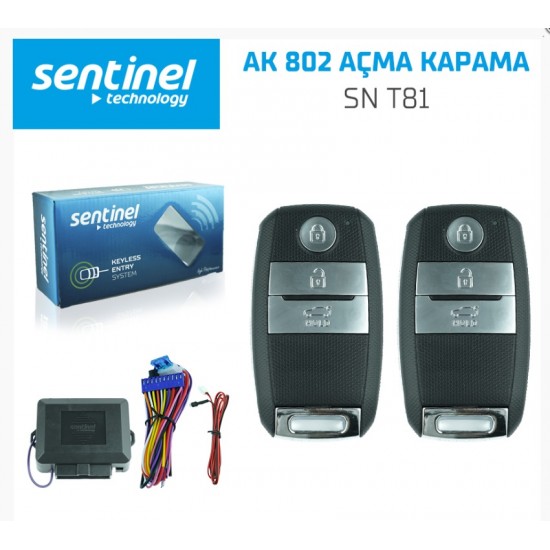 AÇ KAPA 12VOLT T81 SENTİNEL MARKA