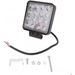 16 Ledli Çalışma Lambası Kare Siyah 12-24 Volt Uyumlu 16 Ledli Çalışma Lambası Kare Siyah 12-24 Volt Uyumlu