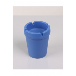 Portatif Kapaklı Mavi Küllük