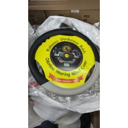 Siyah-Gri Geçme Direksiyon Kılıfı