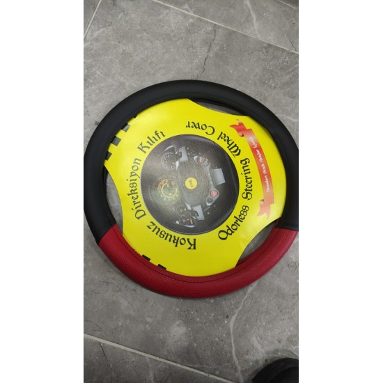 Siyah-Kırmızı Geçme Direksiyon Kılıfı