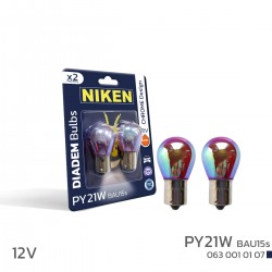 Niken 12V 93 Diadem Ampul (P21W) Amber BAu15S 2li Niken 12V 93 Diadem Ampul (P21W) Amber BAu15S 2li
