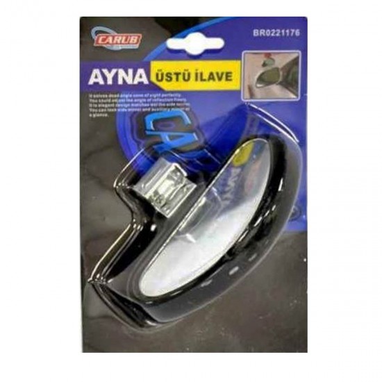 Ayna Üstü İlave Eğitmen Ayna Oval Siyah