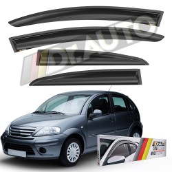 Citroen C3 2003-2009 HB Cam Rüzgarlığı 4lü