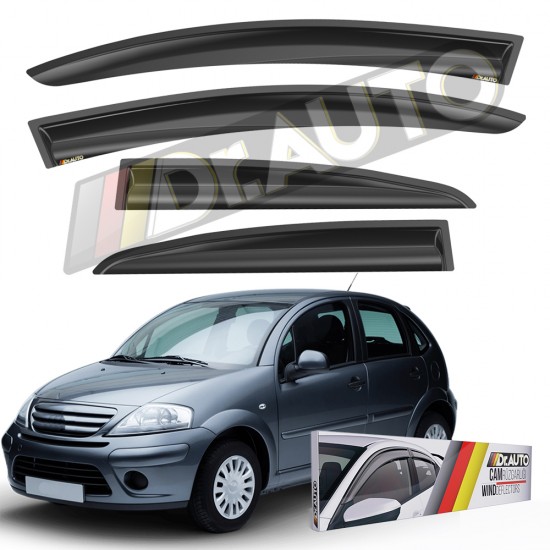 Citroen C3 2003-2009 HB Cam Rüzgarlığı 4lü