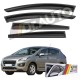 Peugeot 3008 2009-2016 Arası Cam Rüzgarlığı 4lü